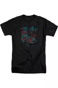 Футболка с коротким рукавом для взрослых Batman Arkham Knight City Of Fear / футболка Gildan, черный