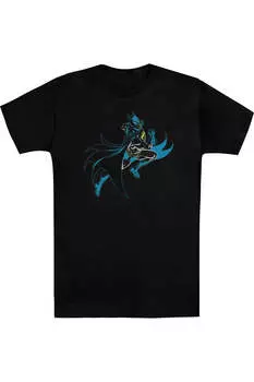 Футболка с коротким рукавом для взрослых Batman Neon Batman Gildan, черный