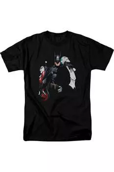 Футболка с коротким рукавом для взрослых Batman Joker Harley Choke Gildan, черный