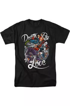 Футболка с коротким рукавом для взрослых Batman Death By Love Gildan, черный