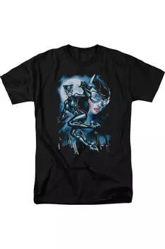 Футболка с коротким рукавом для взрослых Batman Moonlight Cat Gildan, черный