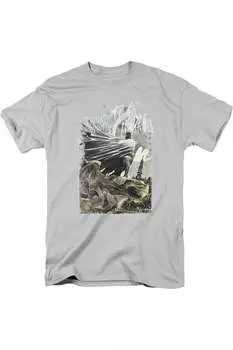 Футболка с коротким рукавом для взрослых Batman Instill Fear Gildan, серебряный