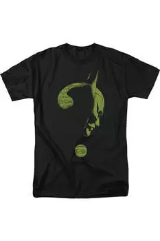 Футболка с коротким рукавом для взрослых «Бэтмен» (2022) со знаком вопроса Gildan, черный