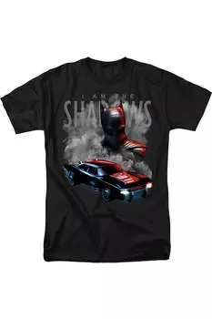 Футболка с коротким рукавом для взрослых «Бэтмен» (2022) «Бэтмен и Бэтмобиль» Gildan, черный