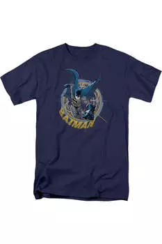 Футболка с коротким рукавом для взрослых «Бэтмен в перекрестье» Gildan, темно-синий