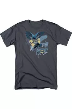 Футболка с коротким рукавом для взрослых «Бэтмен в ночи» Gildan, цвет charcoal