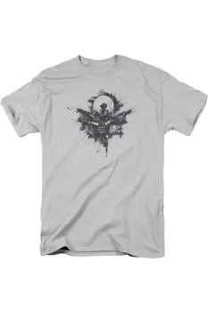 Футболка с коротким рукавом для взрослых «Бэтмен против Супермена» Gildan, серебряный