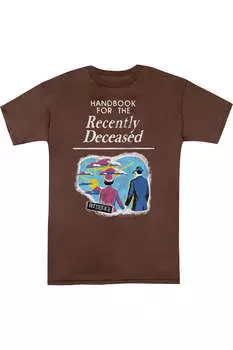 Футболка с коротким рукавом для взрослых Beetlejuice The Handbook Gildan, цвет coffee