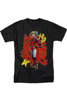 Футболка с коротким рукавом для взрослых Birds Of Prey Harleymania Gildan, черный