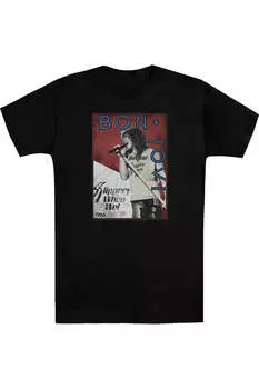 Футболка с коротким рукавом для взрослых Bon Jovi 86 Tour Gildan, черный