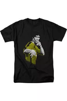 Футболка с коротким рукавом для взрослых «Брюс Ли Костюм Смерти» Gildan, черный