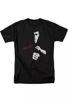 Футболка с коротким рукавом для взрослых «Брюс Ли: Дракон ждет» Gildan, черный