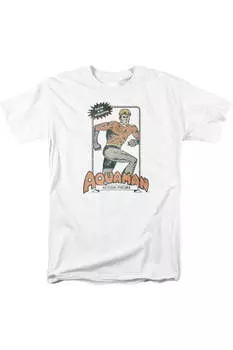 Футболка с коротким рукавом для взрослых DC Comics Am Action Figure Gildan, белый