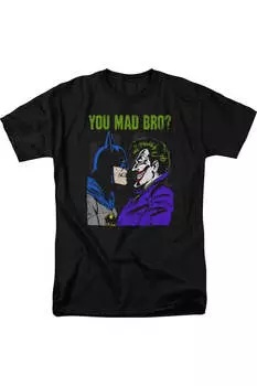 Футболка с коротким рукавом для взрослых DC Comics Mad Bro Gildan, черный