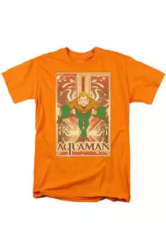 Футболка с коротким рукавом для взрослых DC Comics Aquaman Gildan, оранжевый