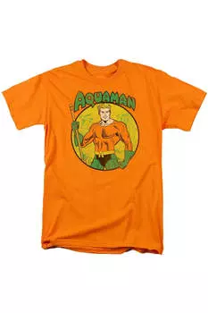 Футболка с коротким рукавом для взрослых DC Comics Aquaman Gildan, оранжевый