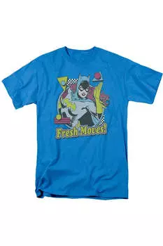 Футболка с коротким рукавом для взрослых DC Comics Fresh Moves Gildan, бирюзовый