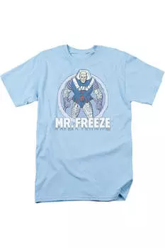 Футболка с коротким рукавом для взрослых DC Comics Mr Freeze Gildan, светло-голубой