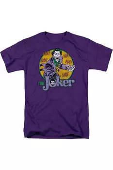 Футболка с коротким рукавом для взрослых DC Comics The Joker Gildan, фиолетовый