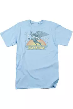 Футболка с коротким рукавом для взрослых DC Comics Hawkwoman Gildan, светло-голубой