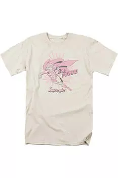 Футболка с коротким рукавом для взрослых DC Comics Girl Power Gildan, кремовый