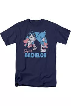 Футболка с коротким рукавом для взрослых DC Comics Bachelor Gildan, темно-синий