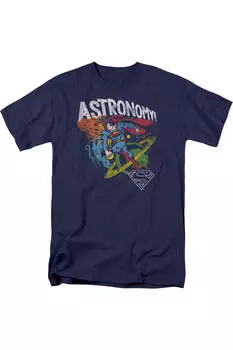 Футболка с коротким рукавом для взрослых DC Comics Astronomy Gildan, темно-синий