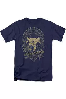 Футболка с коротким рукавом для взрослых DC Comics Gotham Crusader Gildan, темно-синий