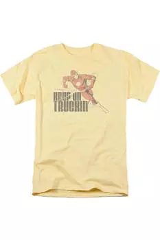 Футболка с коротким рукавом для взрослых DC Comics Flash Keep On Truckin Gildan, цвет banana