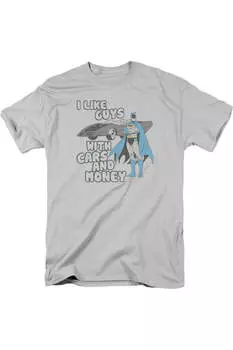 Футболка с коротким рукавом для взрослых DC Comics Favorite Things Gildan, серебряный