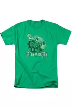 Футболка с коротким рукавом для взрослых DC Comics City Power Gildan, цвет kelly green