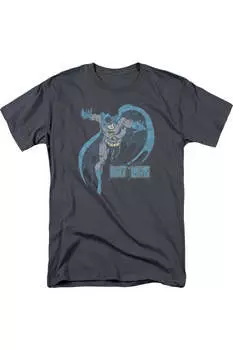 Футболка с коротким рукавом для взрослых DC Comics Desaturated Batman Gildan, цвет charcoal