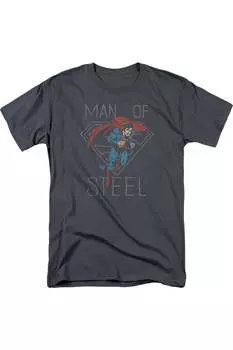 Футболка с коротким рукавом для взрослых DC Comics Hardened Heart Gildan, цвет charcoal