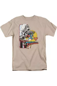 Футболка с коротким рукавом для взрослых DC Comics Off The Rails Gildan, цвет sand