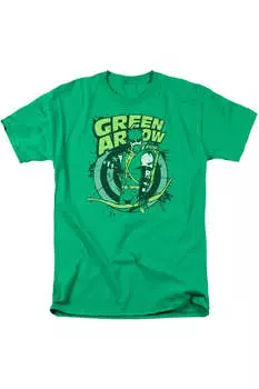 Футболка с коротким рукавом для взрослых DC Comics On Target Gildan, цвет kelly green