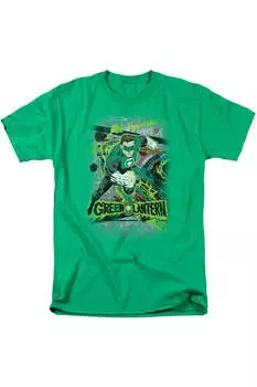 Футболка с коротким рукавом для взрослых DC Comics Space Sector 2814 Gildan, цвет kelly green