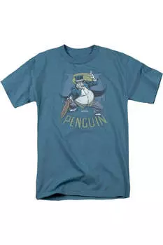 Футболка с коротким рукавом для взрослых DC Comics The Penguin Gildan, цвет slate