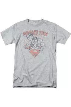Футболка с коротким рукавом для взрослых DC Comics Fooled You Gildan, цвет athletic heather