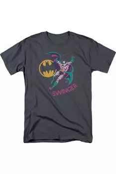 Футболка с коротким рукавом для взрослых DC Comics Swinger Gildan, цвет charcoal