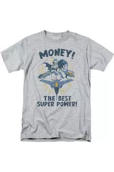 Футболка с коротким рукавом для взрослых DC Comics Money Gildan, цвет athletic heather