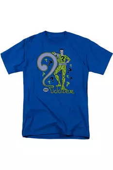 Футболка с коротким рукавом для взрослых DC Comics The Riddler Gildan, синий