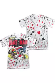 Футболка с коротким рукавом для взрослых из 100% полиэстера с принтом DC Comics Number 11 (спереди и сзади) Gildan, белый