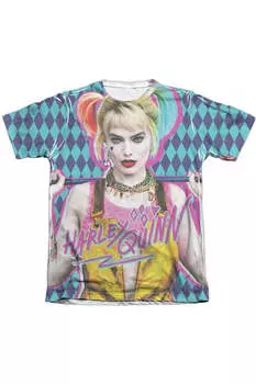 Футболка с коротким рукавом для взрослых из полиэстера/хлопка «Хищные птицы Эмансипация» Gildan, белый