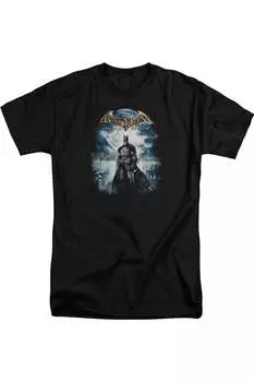 Футболка с коротким рукавом для взрослых из игры Batman Arkham Asylum Gildan, черный