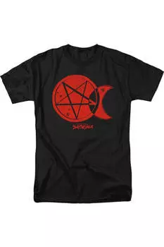 Футболка с коротким рукавом для взрослых «Леденящие душу приключения Сабрины Темная Луна» Gildan, черный