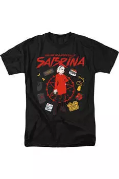 Футболка с коротким рукавом для взрослых «Леденящие душу приключения Сабрины Серкл» Gildan, черный