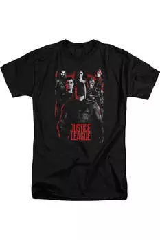 Футболка с коротким рукавом для взрослых «Лига Справедливости» / Футболка Justice League Movie, черный