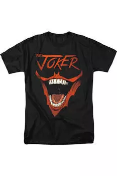 Футболка с коротким рукавом для взрослых с изображением Бэтмена Джокера и летучей мыши Gildan, черный