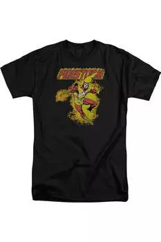 Футболка с коротким рукавом для взрослых с героями комиксов DC Firestorm Gildan, черный