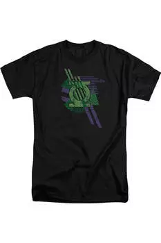 Футболка с коротким рукавом для взрослых с изображением фонарей DC Comics Gildan, черный